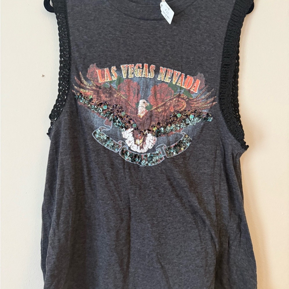 Free People Graphic Tank Top